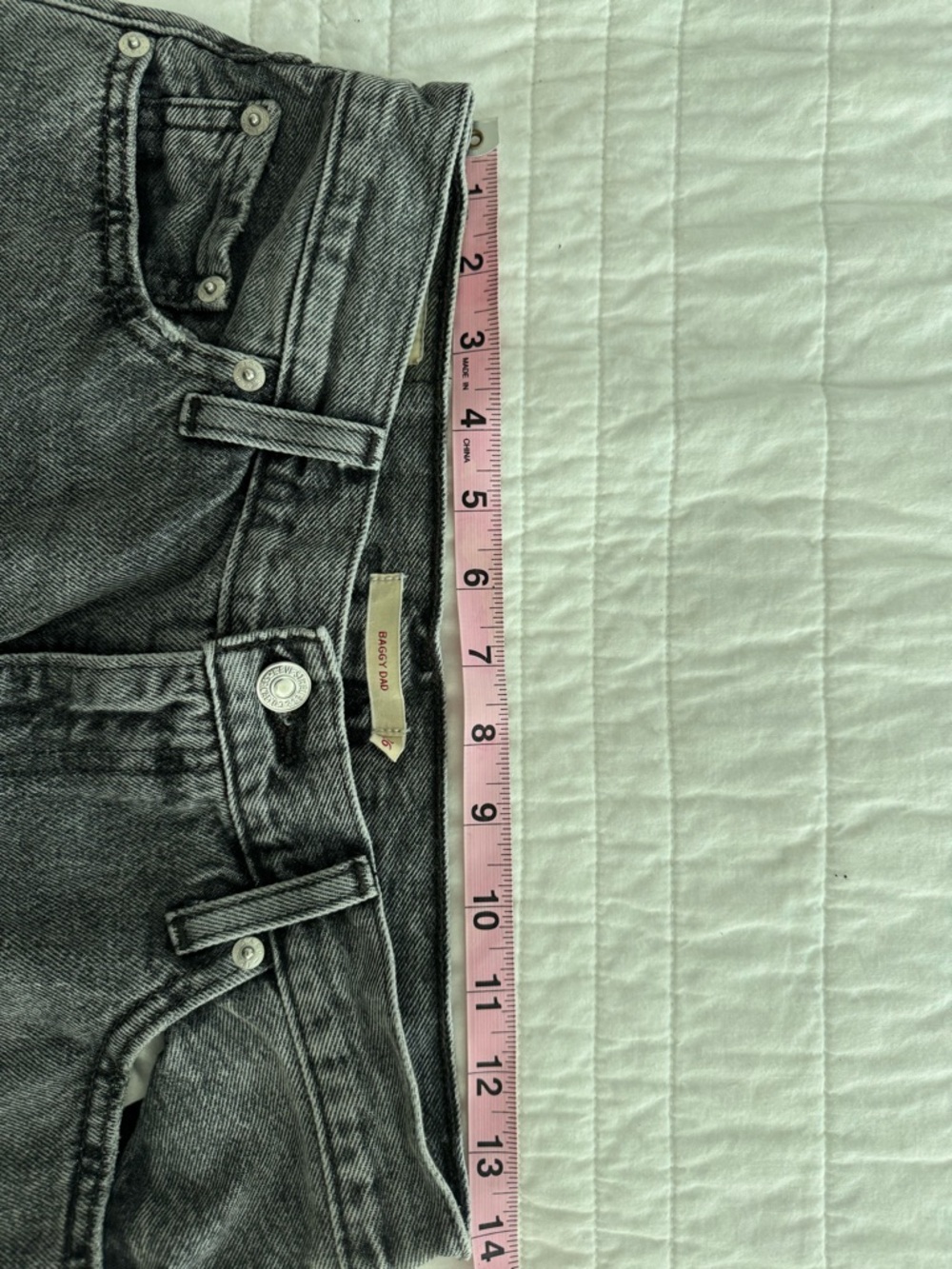 Levi's Black and Gray Denim “Baggy Dad” Jeans Size 26. - Picture 11 of 11